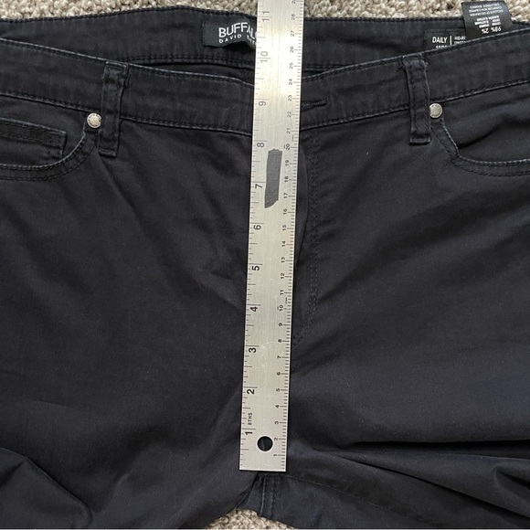 Buffalo David Bitton Daily Mid-Rise Stretch Skinny Ankle Grazer Blk Pants 10/30 - Picture 13 of 14